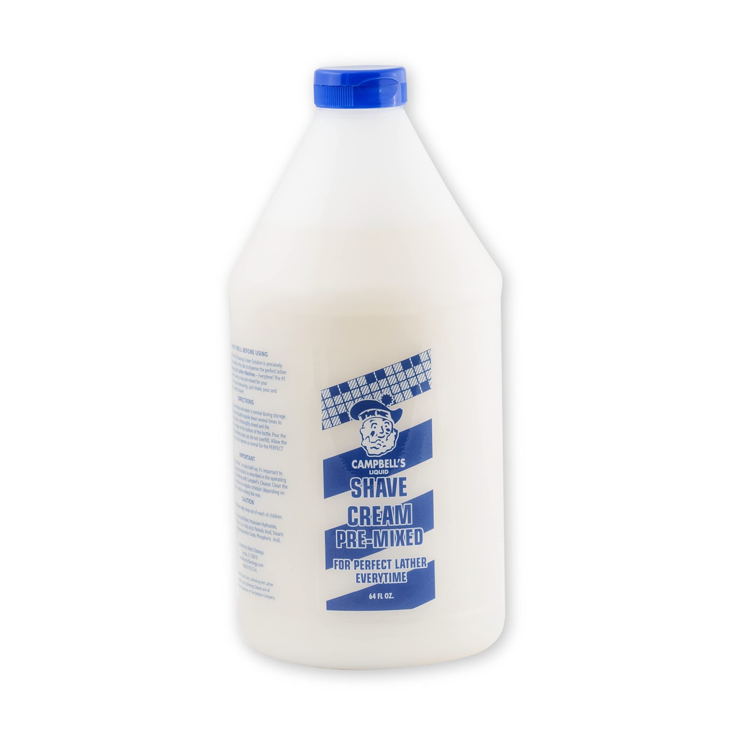 Amazon.com: Campbell's Pre-Mixed Shave Cream 64oz/Half Gallon